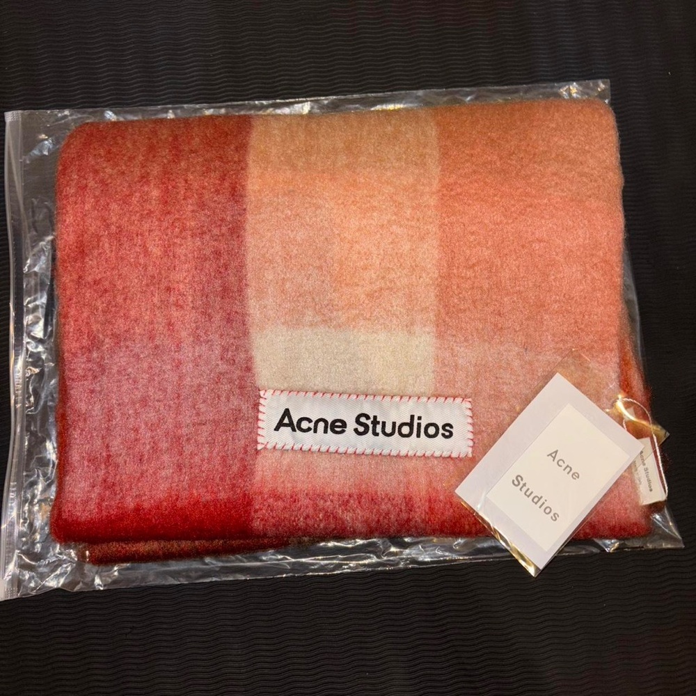Acne Studios Red and Pink Accent Pillow